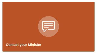 Contact your Minister dashboard tile